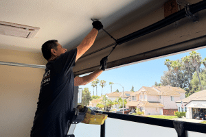Precise Garage Door Services installs premium springs on a home's garage door