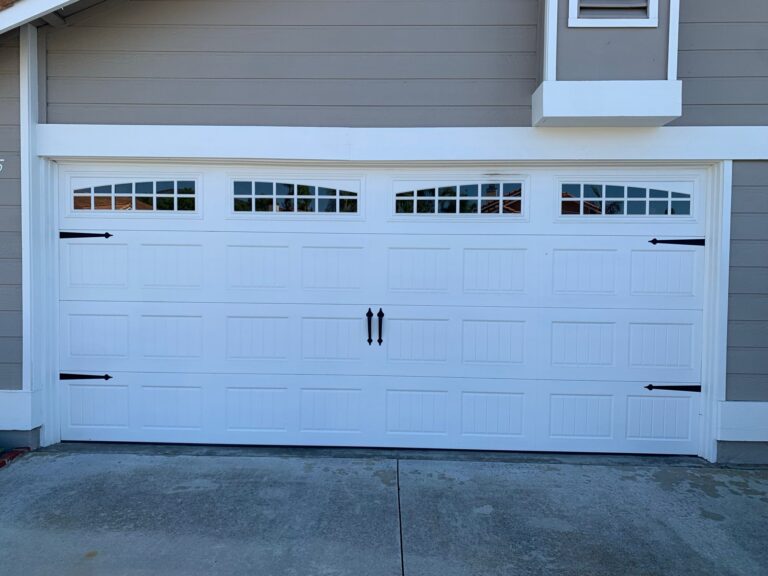Secure garage door installation