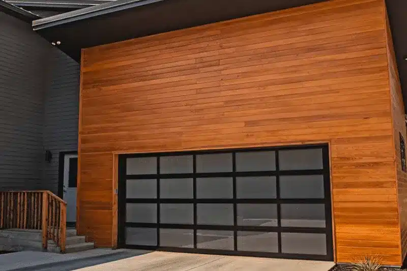 glass garage door