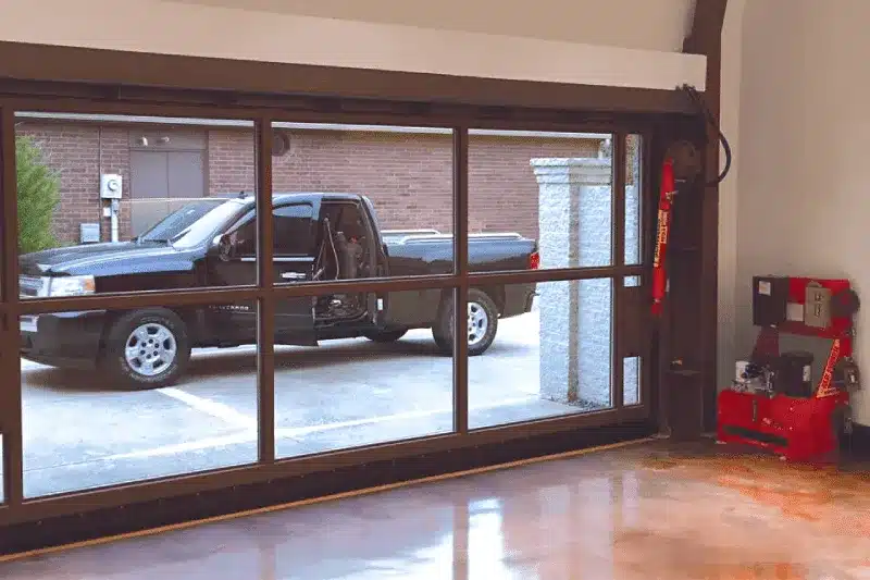 glass garage door