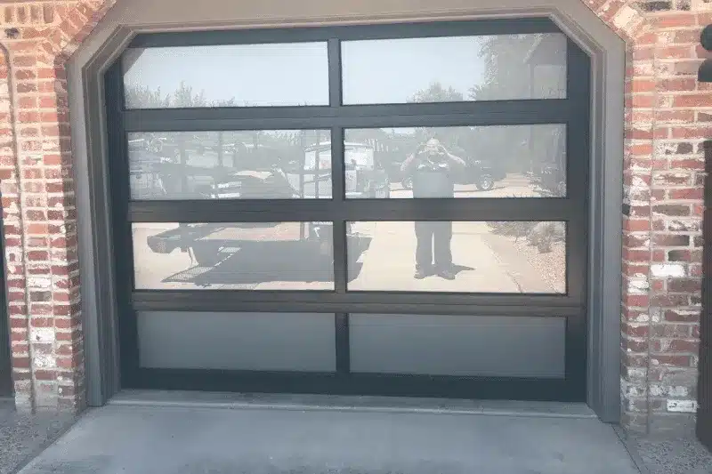 glass garage door