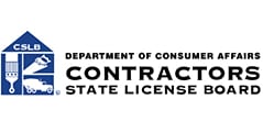 Department of Consumer Affairs Contractors State License Board Logo